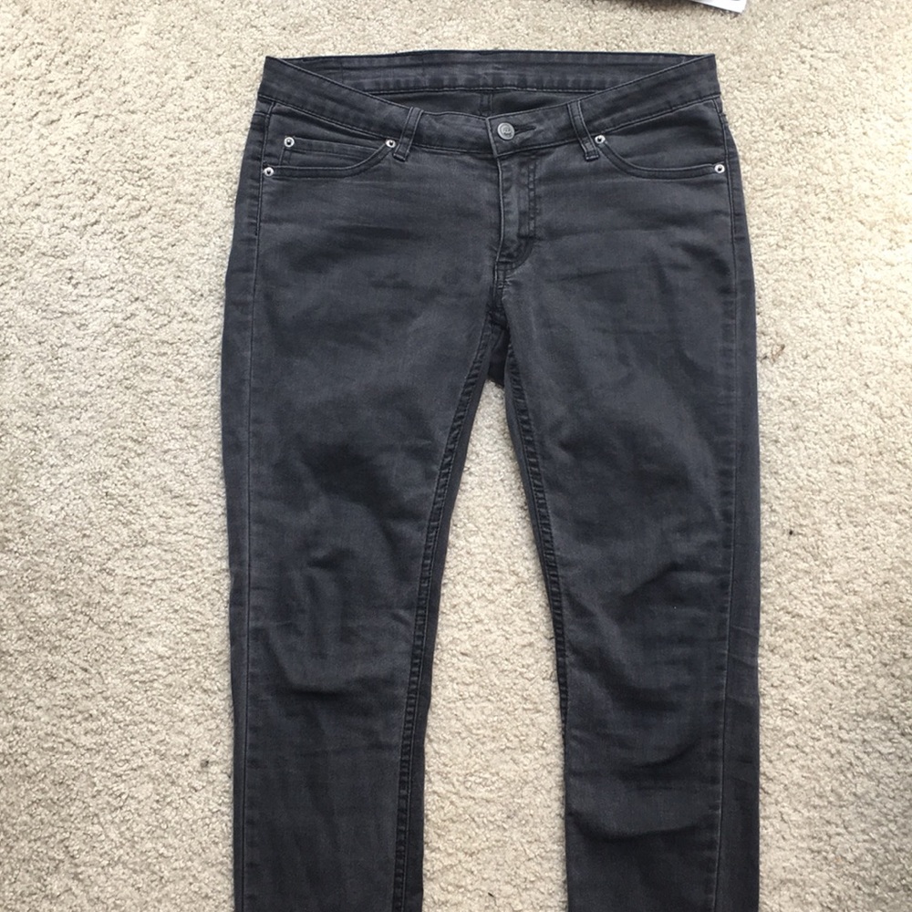 Slim stone wash cheap Monday skinny jeans